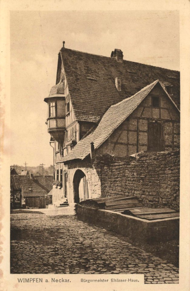 Wimpfen, Baden-Württemberg - Bürgermeister-Elsässer-Haus (Zeno Ansichtskarten)