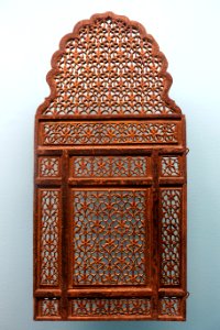 Window lattice, Pakistan, Lahore, 19th century AD, wood - Linden-Museum - Stuttgart, Germany - DSC03886 photo