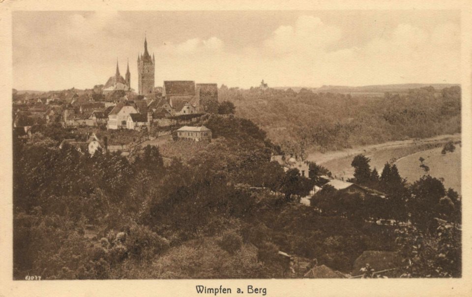 Wimpfen, Baden-Württemberg - Stadtansicht mit Blauem Turm (Zeno Ansichtskarten)
