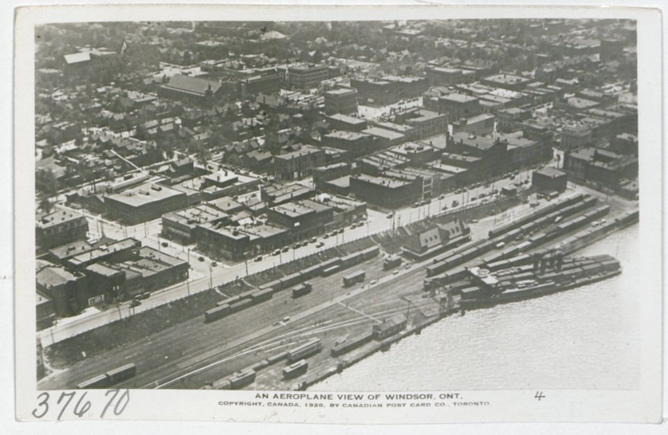 Windsor Ontario from an Aeroplane (HS85-10-37670) original