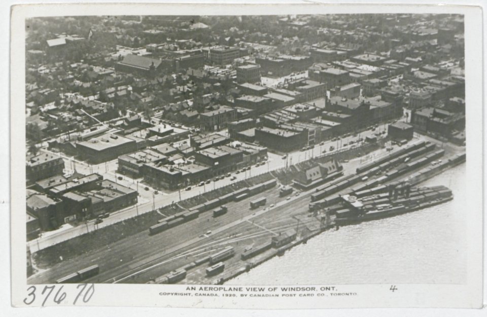 Windsor Ontario from an Aeroplane (HS85-10-37670) original photo