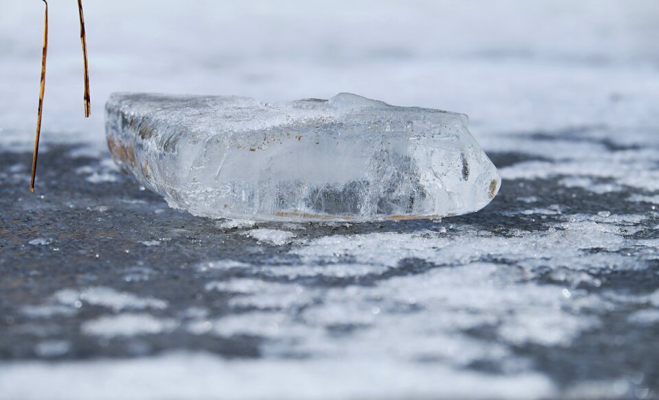 Frozen ice rink winter photo