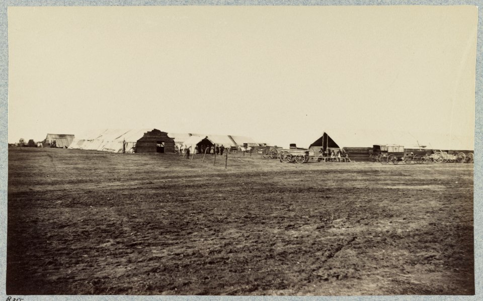 Winter quarters of Quartermaster's Department, 6th Army Corps. near Hazel River, Va., 1864 LCCN2012650168