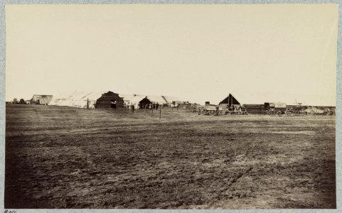 Winter quarters of Quartermaster's Department, 6th Army Corps. near Hazel River, Va., 1864 LCCN2012650168