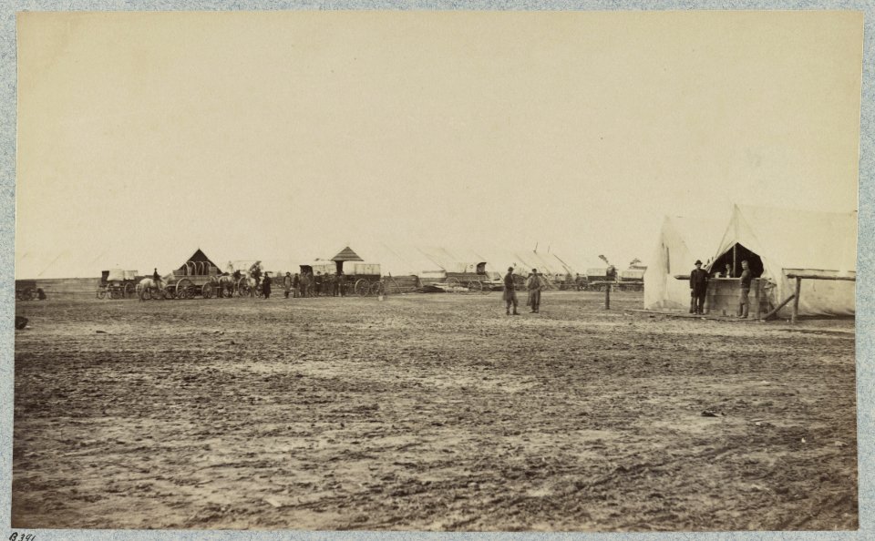 Winter quarters of Quartermaster's Department, 6th Army Corps. near Hazel River, Va., 1864 LCCN2012650172