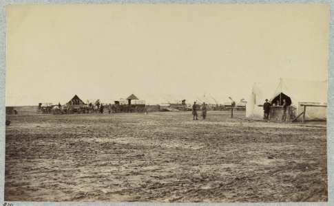 Winter quarters of Quartermaster's Department, 6th Army Corps. near Hazel River, Va., 1864 LCCN2012650172