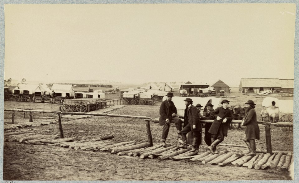 Winter quarters of Quartermaster's Department, 6th Army Corps. near Hazel River, Va., 1864 LCCN2012650169