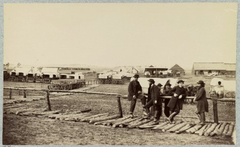 Winter quarters of Quartermaster's Department, 6th Army Corps. near Hazel River, Va., 1864 LCCN2012650169