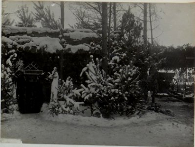 Winterstellung der zweiten Batterie des Feldhaubitzenregimentes (BildID 15444665)