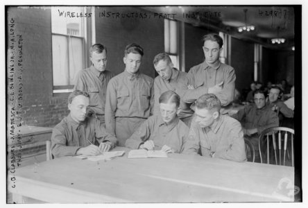 Wireless instructors, Pratt Institute, C.B. Clabburn - J. Maresca - C.E. Beinline Jr. - M.A. Long - Theo. J. May - E.J.T. Gibbons - A.J. Pendleton LCCN2014705279