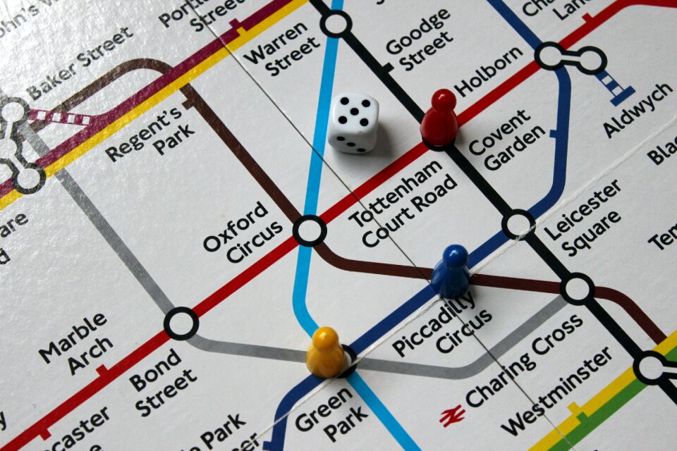 Board game map tube