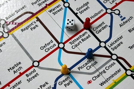 Board game map tube