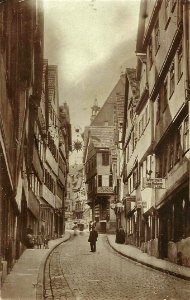 Wirtschaft zum Hahnen in der Marktgasse von Tübingen
