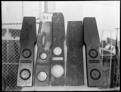 Wirraway aircraft wing formers and pressing from The Powerhouse Museum