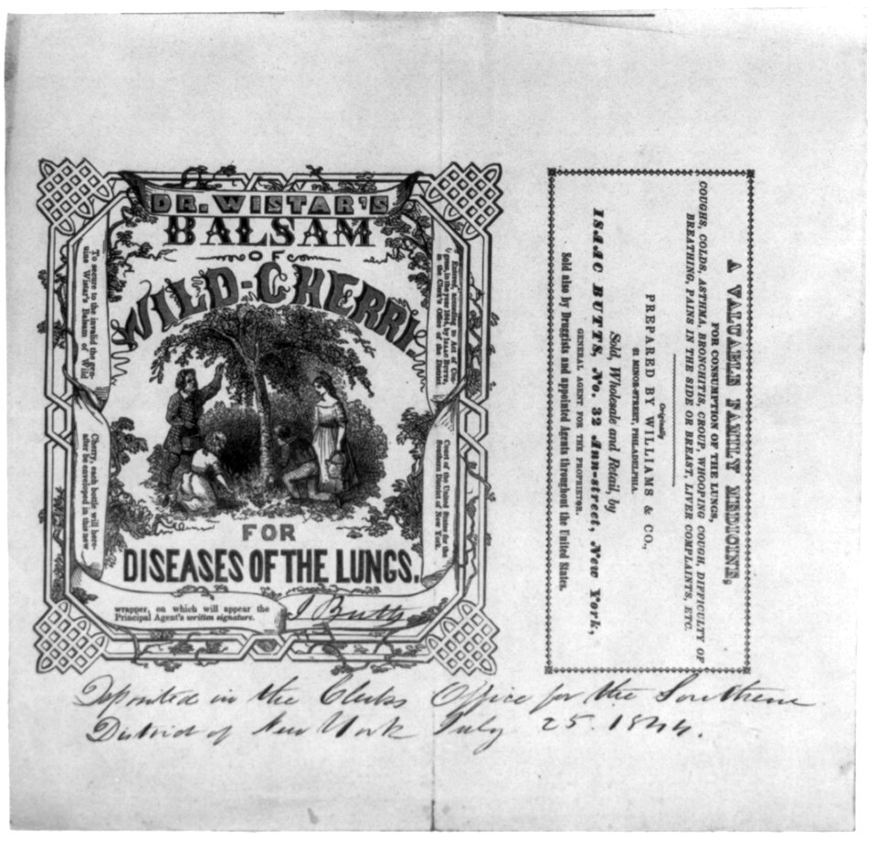 Wistar's balsam of wild-cherry LCCN2001701433