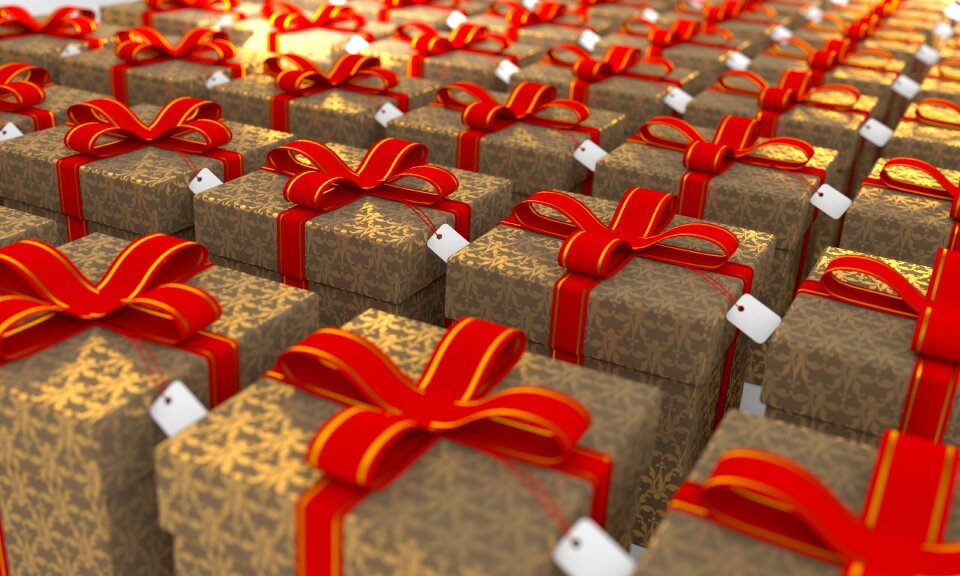 Holiday christmas ribbon