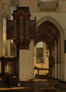 Emanuel de Witte - Interieur van een gotische kerk - 2536 (OK) - Museum Boijmans Van Beuningen