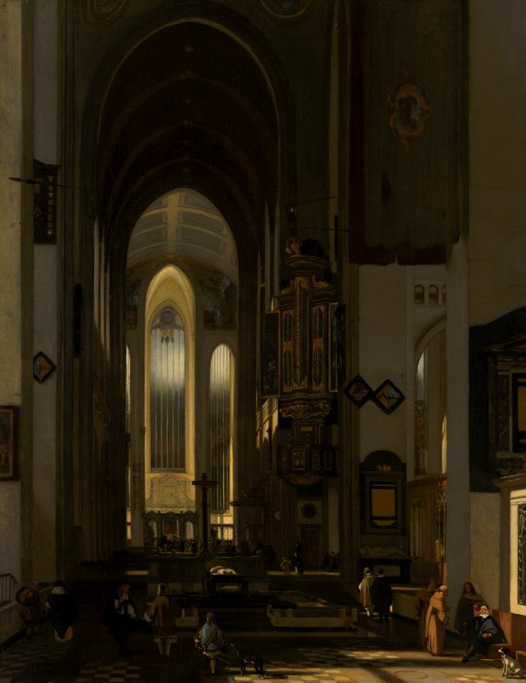 Emanuel de Witte - Interior of an Imaginary Catholic Church - 473 - Mauritshuis