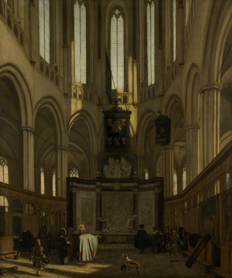Het praalgraf van De Ruyter in de Nieuwe Kerk te Amsterdam Rijksmuseum SK-A-1642