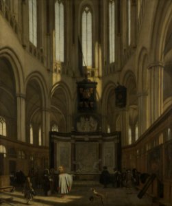 Het praalgraf van De Ruyter in de Nieuwe Kerk te Amsterdam Rijksmuseum SK-A-1642