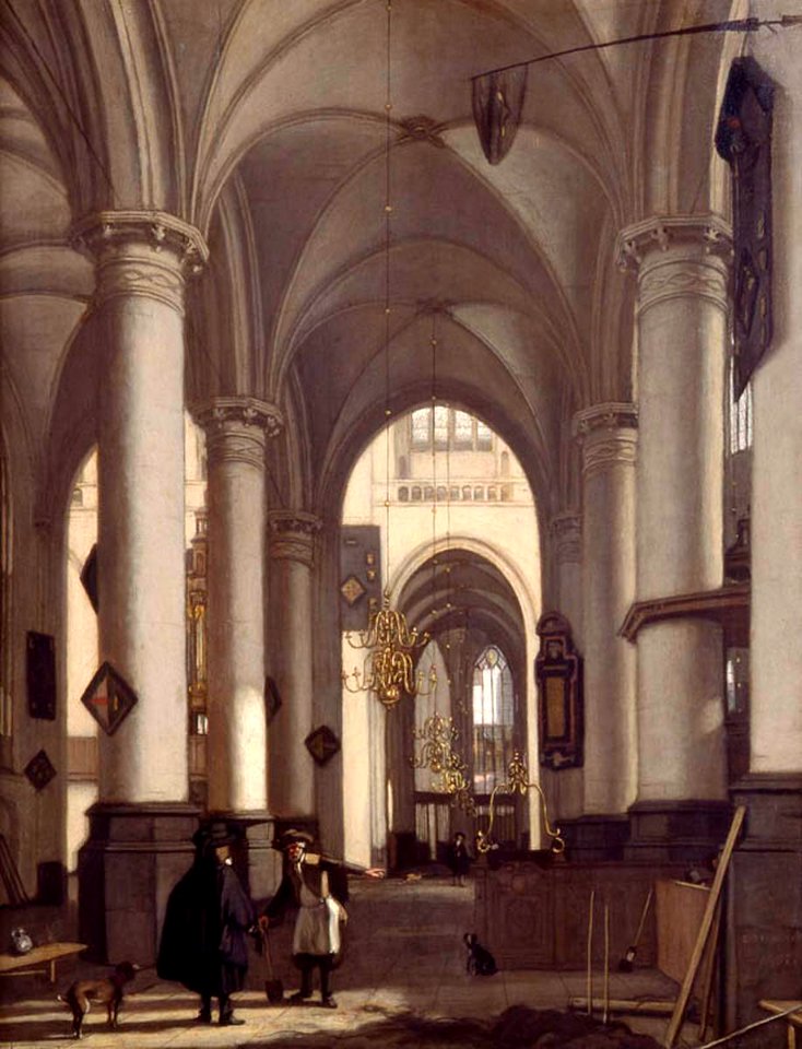 Emanuel de Witte, Intérieur d'église gothique