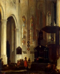 Emanuel de Witte - Old Church in Delft - WGA25808 photo