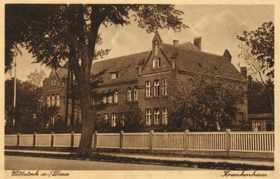 Wittstock a. Dosse, Brandenburg - Krankenhaus (Zeno Ansichtskarten)