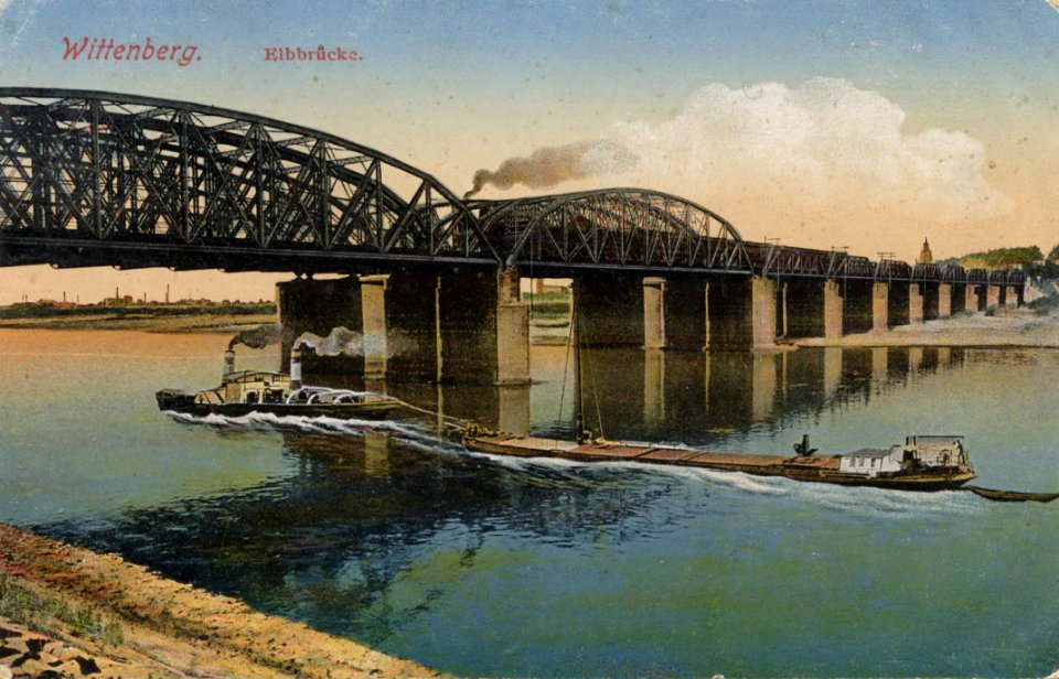Wittenberg, Lutherstadt, Sachsen-Anhalt - Elbbrücke (Zeno Ansichtskarten)