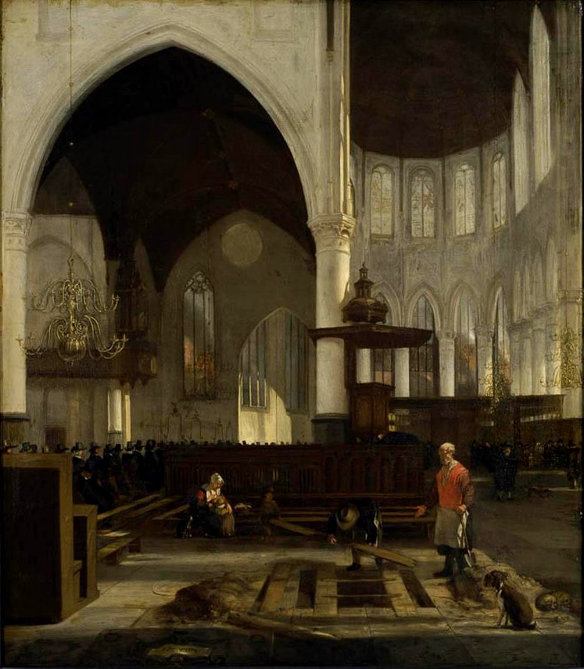 Emanuel de Witte, Intérieur de la Oude Kerk d'Amsterdam