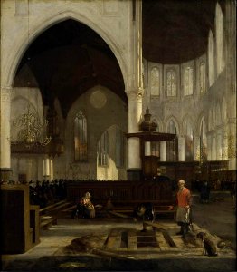 Emanuel de Witte, Intérieur de la Oude Kerk d'Amsterdam