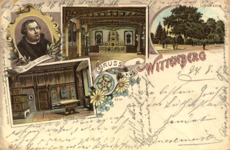Wittenberg, Lutherstadt, Sachsen-Anhalt - Lutherkatheder; Luthereiche; Lutherstube (Zeno Ansichtskarten)