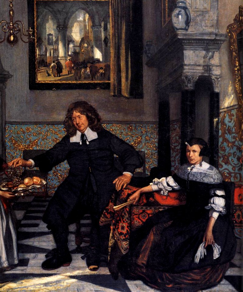 Emanuel de Witte - Portrait of a Family in an Interior (detail) - WGA25821