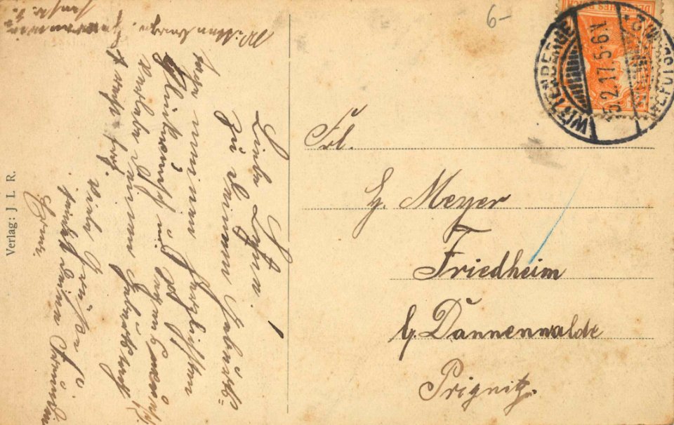 Wittenberge, Mecklenburg-Vorpommern - Neue Anlagen (back) (Zeno Ansichtskarten)