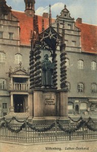 Wittenberg, Lutherstadt, Sachsen-Anhalt - Lutherdenkmal (Zeno Ansichtskarten)