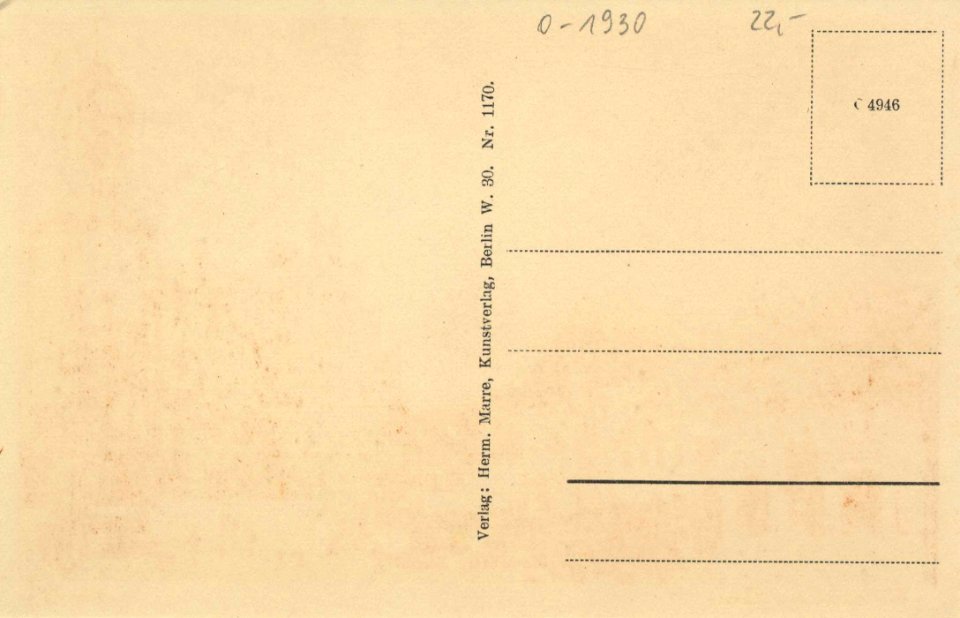 Wittstock a. Dosse, Brandenburg - Poststraße (back) (Zeno Ansichtskarten)