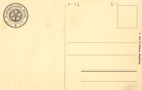 Wittenberg, Lutherstadt, Sachsen-Anhalt - Lutherdenkmal (back) (Zeno Ansichtskarten)