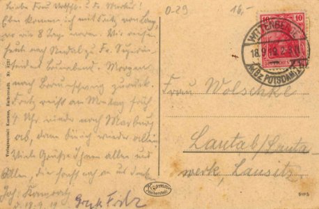 Wittenberge, Mecklenburg-Vorpommern - Stadtansicht (2) (back) (Zeno Ansichtskarten)