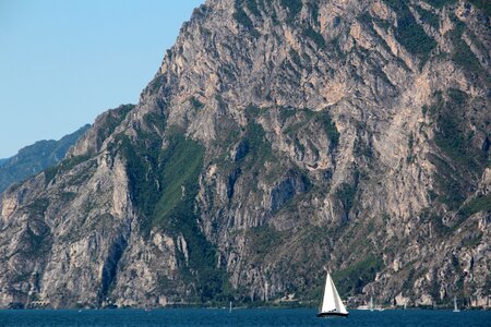 Landscape mountains water sports photo