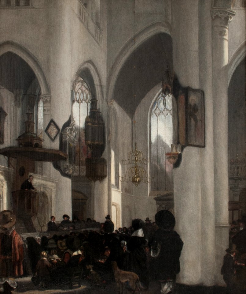 Emanuel de Witte - Interior of a Gothic Church