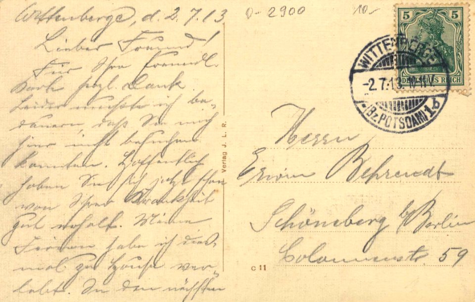 Wittenberge, Mecklenburg-Vorpommern - Anlagen (back) (Zeno Ansichtskarten)