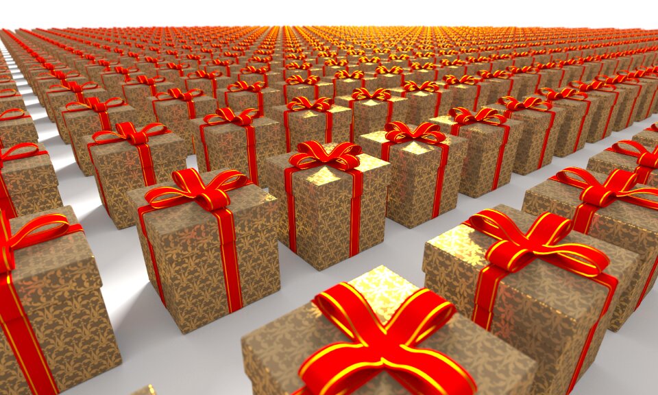 Holiday christmas ribbon