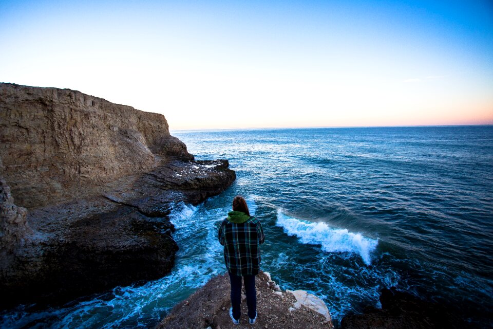 Blue water sea