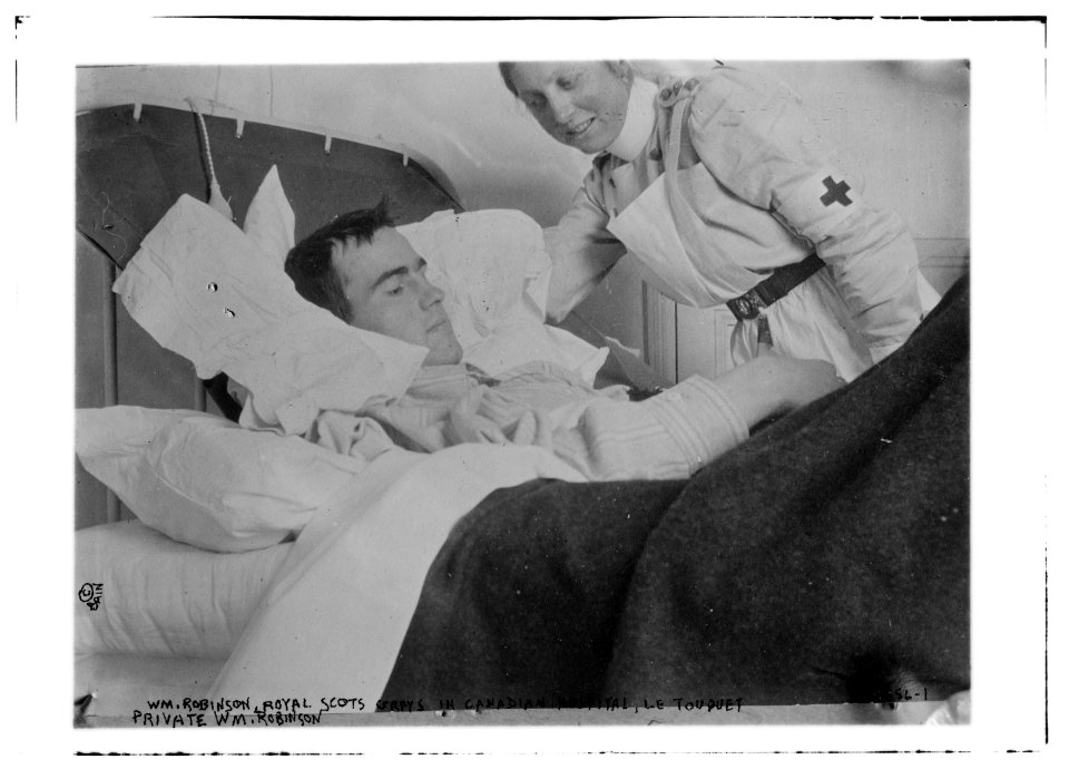 Wm. Robinson, Royal Scots Grays in Canadian Hospital, Le Touquet - (Private Wm. Robinson) LCCN2014698488