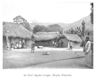 WOHLTMANN(1904) p067 Im Dorf Agome-Tongbe, Bezirk Misahöhe