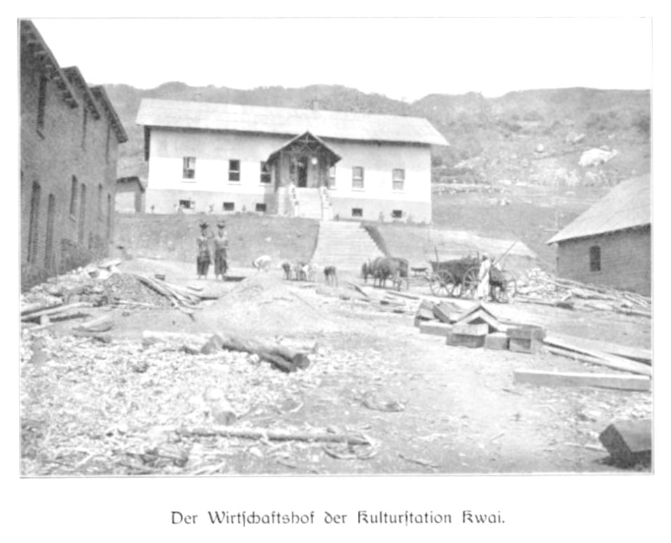 WOHLTMANN(1904) p075 Wirtschaftshof der Station Kwai