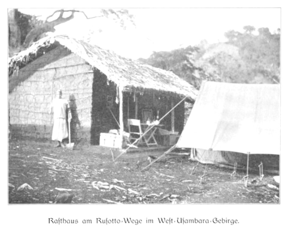 WOHLTMANN(1904) p094 Ein Rasthaus am Rusotto-Wege im Usambaragebirge