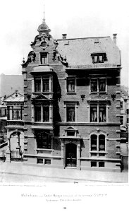 Wohnhaus von Gebr. Haaga, Boheimstr. 42 (Karlsvorstadt) Stuttgart, Architekten Bihl & Wolz, Stuttgart, Tafel 38, Kick Jahrgang I