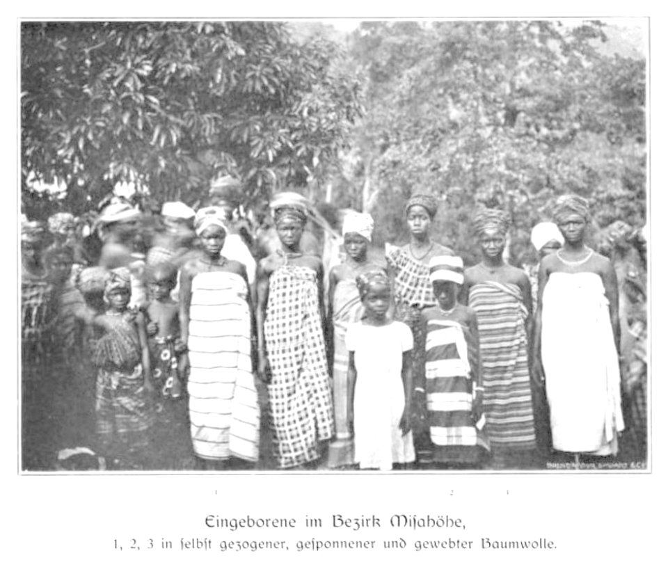 WOHLTMANN(1904) p070 Gruppe von Eingeborenen im Bezirk Misahöhe