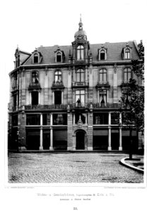 Wohn- und Geschäftshaus Augustinerplatz 12, Köln, Architekt A. Nöcker, Tafel 33, Kick Jahrgang II