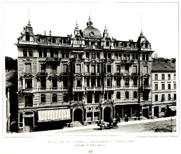 Wohn- und Geschäftshaus, Lichtenthalerstrasse 13, Baden-Baden, Architekt W. Vittali Baden-Baden, Tafel 39, Kick Jahrgang II
